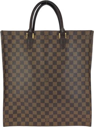 Louis Vuitton Brown Damier Canvas Ebene Pvc Leather Handbag Tote Bag (Pre-Owned)