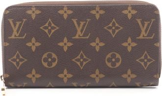 Louis Vuitton Brown Coated Canvas Long Wallet (Bi-Fold) (Pre-Owned)