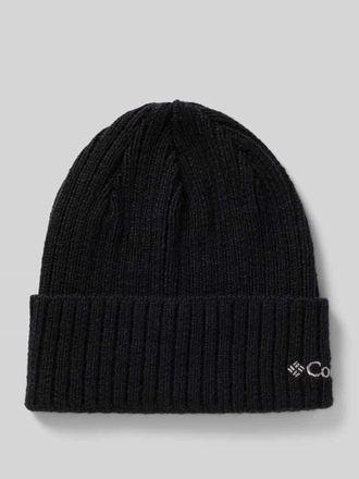 Columbia Beanie mit Label-Stitching in Black, Größe 1