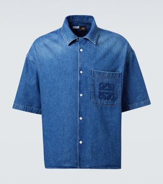 Loewe Paulas Ibiza denim bowling shirt