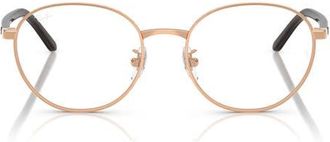 Ray-Ban 53mm Phantos Optical Glasses in Rose Gold at Nordstrom