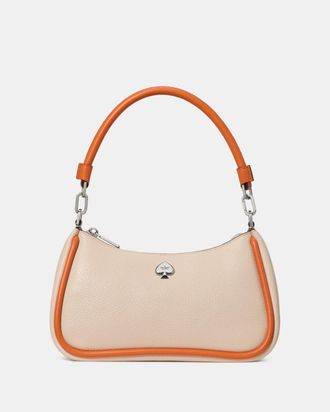 Kate Spade New York Womens Kayla Shoulder Bag - Peach Leather - One Size