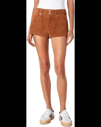 Blank NYC Real Suede Hot Shorts In Fortune Cookie