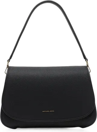 Michael Kors Messenger Bag Leather Black Md Coni Messanger