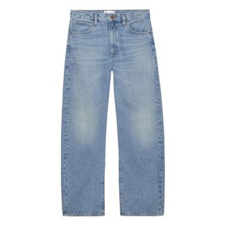 Frame Denim Cropped Jeans, female, Blue, Size: W28 Vertical Crop Jeans