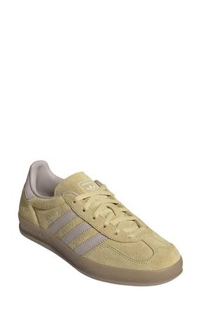adidas Gazelle Indoor Sneaker in Yellow/Quartz/Gum at Nordstrom, Size 10.5