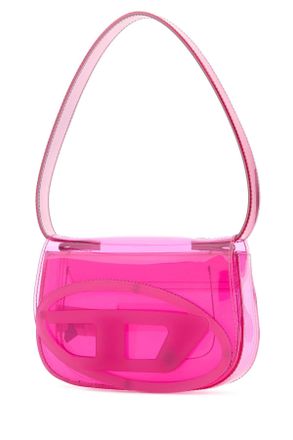 Diesel Womens Fuchsia Rubber 1dr Shoulder Bag T4222 Borse A Mano