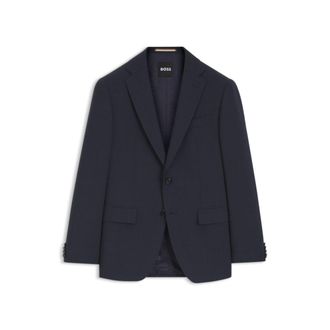 BOSS Washable slim-fit jacket in stretch cloth