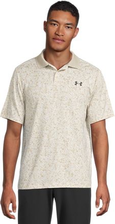 Under Armour Mens Perf 3.0 Printed Polo, Color White (107), Size: 4X-Large