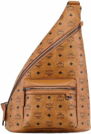 MCM Aren Sling in Visetos in Cognac at Nordstrom