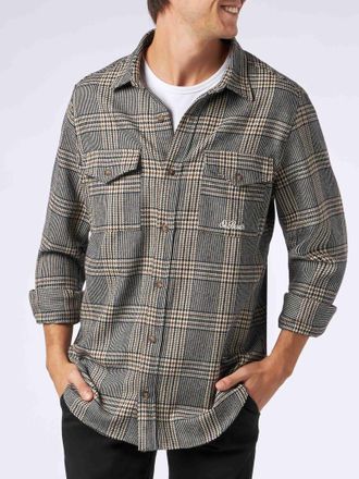 MC2 Saint Barth Man Wooly Shirt With Prince Of Wales Pattern