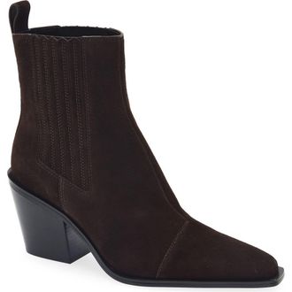 Rag & Bone Newbury Chelsea Boot in Dark Chocolate Suede at Nordstrom, Size 36.5