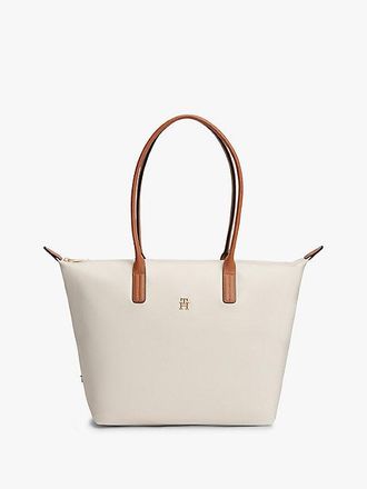 Tommy Hilfiger TH Monogram Contrast Handle Tote Bag