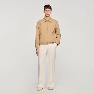 Sandro Zip-up cotton jacket