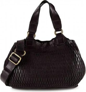 Campomaggi Cosima Tas met twee handvatten - Dames - Handtassen - Zwart - ONE Size - Leer - Tassen