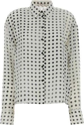 Ermanno Scervino White Regular Polka Dot Shirt