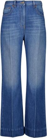 Valentino Garavani Straight-Leg Denim Jeans - Dames - Flared Jeans - Blauw - W27 - Denim - Jeans