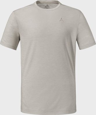 Sch&ouml;ffel Funktionsshirt SCH&Ouml;FFEL Urban T Shirt Style Galerne MNS, Herren, Gr. 46, beige (9040, natur), Oberstoff: 74% Polyester, 26% Lyocell, Rundhals, Shirts 