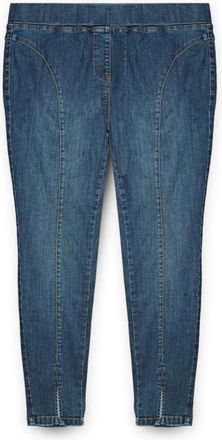Fiorella Rubino Jeggings met elastische taille - Dames - Skinny Jeans - Blauw - L - Katoen - Jeans