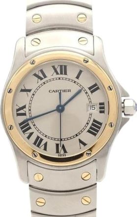 Cartier Pre-owned Vintage Polshorloge - unisex - Vintage Horloges - Geel - ONE Size - Vintage