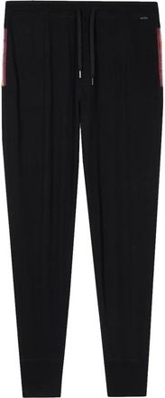 Paul Smith Broeken, Heren, Zwart, L, Katoen, Comfortabele zwarte loungebroek met multicolor trekkoord