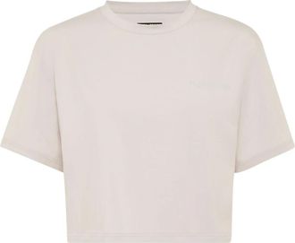 Plein Sport Dames, Tops, Grijs, Maat: M Katoen