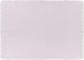 Beliani Beliani - Colcha Ropa De Cama Decorativa Con Flecos Algod&oacute;n Rosa 150 X 200 Cm Halpola