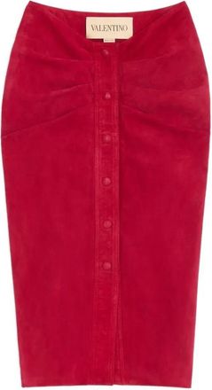 Valentino Garavani Leather Skirt