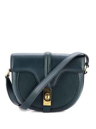 Celine Besace 16 Smooth kalfsleren kleine crossbodytas - Groen