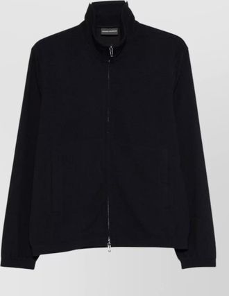 Emporio Armani high neck knit jacket long sleeves