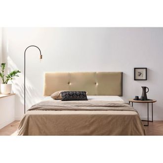 Moonia Cabecero Tapizado Alma Polipiel 90x50x5 Cm - Dorado Moonia