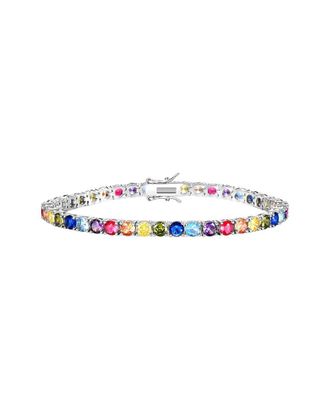 Liv Oliver 18K Plated 10.70 Ct. Tw. Semi Precious Quartz Tennis Bracelet