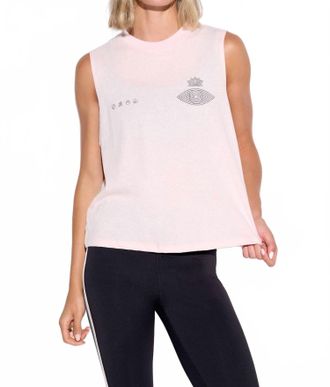 Spiritual Gangster Renewal Vibe Tank In Pink Quartz