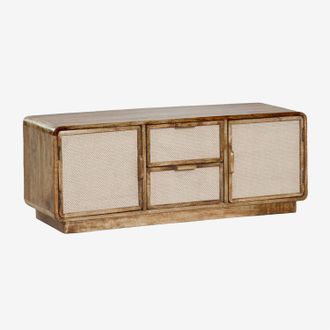 Sklum Mueble Tv En Madera De Mango Abrams Sklum &x2194&xfe0e 120 Cm