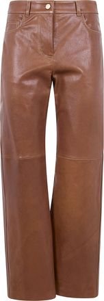 Max Mara Smmviolino Leather 5 Pockets Trousers