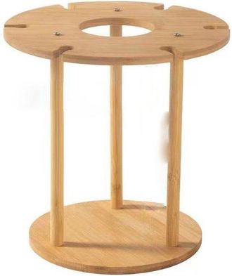 OEM Soporte Para Copas De Vino, Bamb&uacute;, Para 6 Copas, &Oslash; Aprox. 25 Cm, Accesorio Para Vino, Regalo, Botellero, Naturaleza