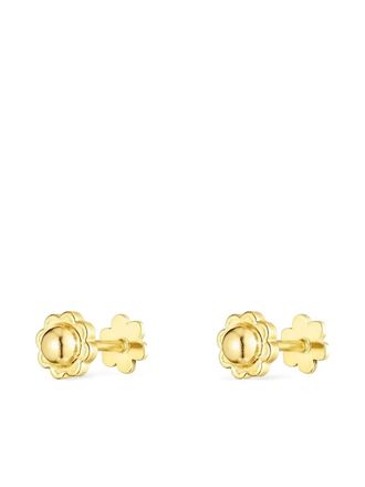 Tous flower-shaped stud earrings - women - Gold - One Size