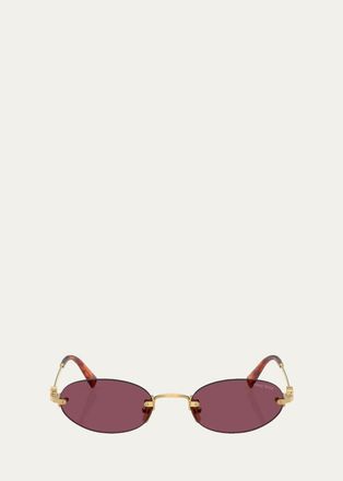Miu Miu A54S 51MM Oval Sunglasses