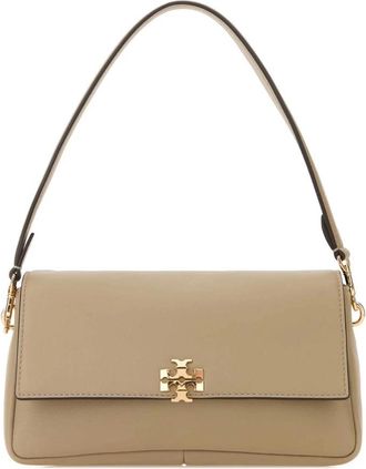 Tory Burch Small Charlie Shoulder Bag - Dames - Schoudertassen - Beige - ONE Size - Leer - Tassen