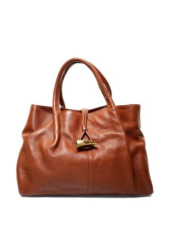 Burberry Borsa tote in pelle anni 2000 - Marrone