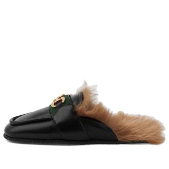 Gucci Horsebit Leather Slippers Black Brown 760778-AACON-1158