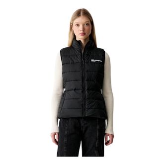 Karl Lagerfeld Chaleco Ligero Acolchado con Logo Regular - Jackets - Mujer - Negro - XS