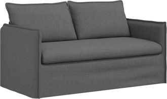 vidaXL Sof&aacute; Gris Oscuro 156 X 82 X 85 Cm Tela Vidaxl