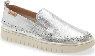 Bottero Metallic Slip-On in Prata at Nordstrom, Size 10