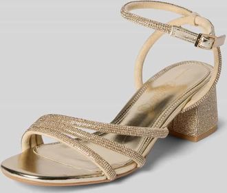 Buffalo Sandalette mit Ziersteinbesatz Modell LILLY SPARK in Gold, Gr&ouml;&szlig;e 36