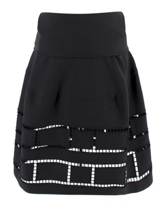Marni Black Cut-out High Waist Skirt Size S