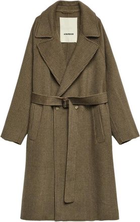 A Paper Kid Heren, Mantels, Bruin, Maat: L Wol