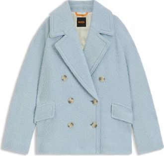 BOSS Caban coat with boxy fit