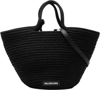 Balenciaga Pre-owned Vintage Nylon Tote Bag - Dames - Vintage Shopper - Zwart - ONE Size - Nylon - Vintage