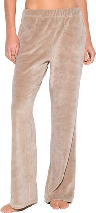 Spiritual Gangster Mauve Velour Sweatpants in Moon Rock at Nordstrom, Size X-Large
